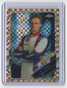 2021 Gold Checker Flag X-Fractor Bent Viscaal /50 Trident F2 #76 - Picture 1 of 2