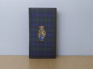 Polo Ralph Lauren Bear TieSilk Continental Wallet $390 MTP 0003 FREE SHIPPING - Picture 1 of 14