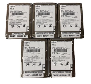 5X Fujitsu 60GB Internal 5400RPM 2.5" (MHW2060BH) SATA HDD - Picture 1 of 4