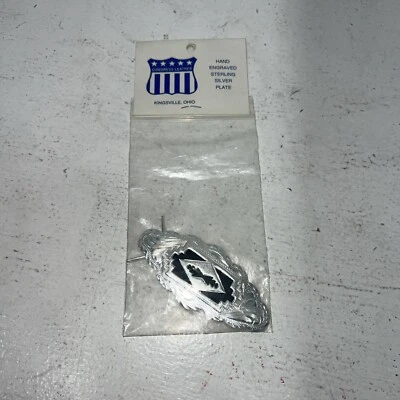 Nueva pinza para el pelo de cuero plateado de ley para mujer Congress. 93305 A-124 Foto 1 de 4