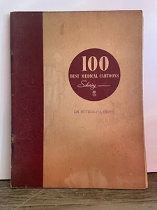 Libro de dibujos animados vintage de 1950 de Schering Corp. 100 Best Medical Doctor Hospital - Imagen 1 de 10