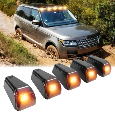 For Land Rover Range Rover SUV Powered Wireless Solar Roof LED Cab Lights Amber - Image 1 of 4