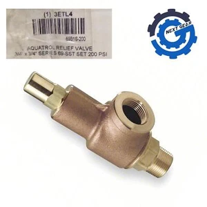 New Aquatrol Relief Valve 3/4" x 3/4" 200 psi Bronze MNPT, FNPT 69B1S-200 - Picture 1 of 1