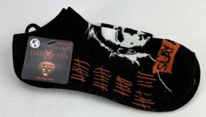 Paquete de 2 calcetines Halloween 2 Michael Myers para mujer No Show talla 4-10 nuevos con etiquetas - Imagen 1 de 4