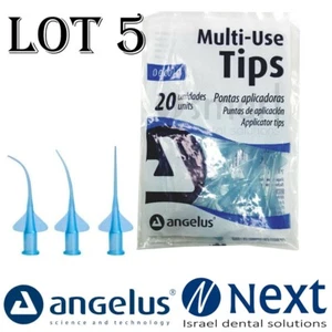 LOTEx5 Aplicador Multi Uso punta de plástico 20 piezas Angelus Delgado Flexible 0.0014 - Imagen 1 de 3