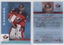2017 Upper Deck Team Canada Juniors Blue Spectrum Carter Hart #7
