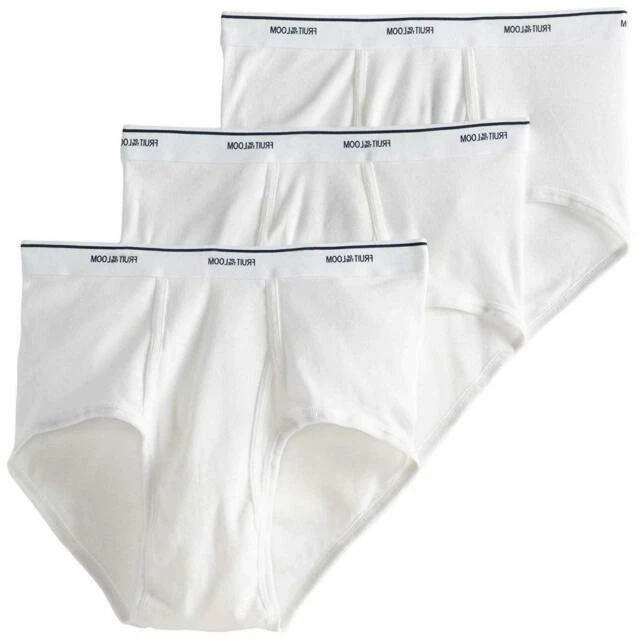Fruit of the Loom Men's Brief - White, 3 Pair