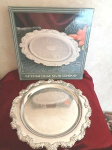 Silver Plated Lauren Design 12.5 Inch NIB Tray (#4643) - Picture 1 of 11
