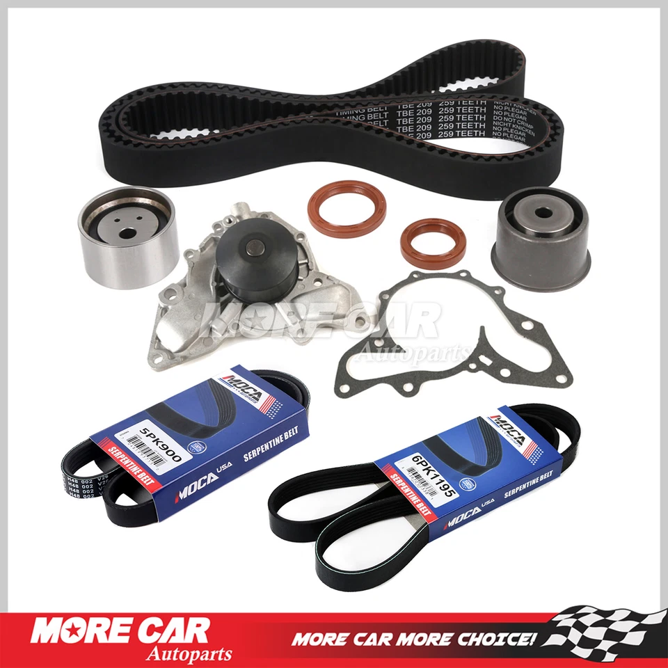 Timing Belt Kit Water Pump w/ Drive Belt Set for Hyundai XG350 Kia Amanti 3.5L  - Image 1 of 4