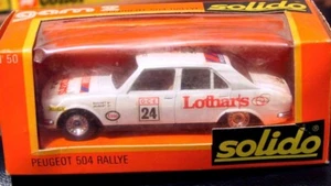 SOLIDO PEUGEOT 504 RALLYE n°50 MINT IN BOX - Foto 1 di 1