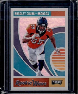 2018 Panini Playoff #8 Bradley Chubb Rookie Wave - Picture 1 of 2