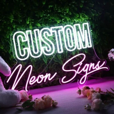 Letrero de neón personalizado - Luz LED personalizada para decoración de cuevas de boda, bar u hombre Foto 1 de 4