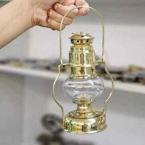 Anchor Brass Copper Oil Lamp Nautical Maritime Ship Lantern Lamp Home Decorative - Picture 1 of 5