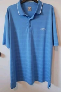 Callaway Polo Golf Shirt Herren XXL hellblau Opti-Dri Athletic Performance  - Bild 1 von 7
