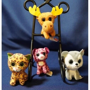 TY MINI Timber, Freckles, Chocolate and Glamour Beanie Babys 4er-Set -keine Ausgabe - Bild 1 von 9