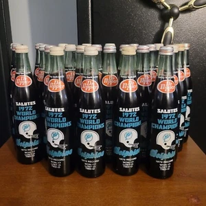 1972 World Champions Miami Dolphins 1972 UNOPENED!!! Dr. Pepper Bottle. (one) - Picture 1 of 3