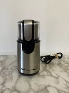 KitchenAid BCG111OB Macinacaffè a lama - Inox/Nero - Testato e funzionante - Foto 1 di 12