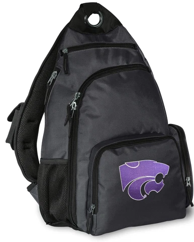 K-State Logo Crossbody Backpack SUPER STRONG BALLISTIC NYLON Single Strap Cover