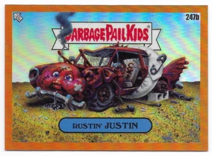 Cubo de basura cromado Topps Kids 2023 OS6 Orange Rustin' Justin #37/75 (247b) GPK - Imagen 1 de 2
