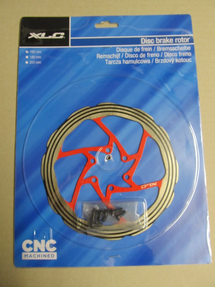 XLC BR-X58 6-Loch Disque de Frein 160mm disc Rotor 6" Rouge 124gramm CNC Foto 1 de 1