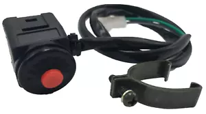 Cara 7/8" Motorcycle Handlebar Switch Red Horn Button Kill Switch for ATV Dirt - Imagen 1 de 2