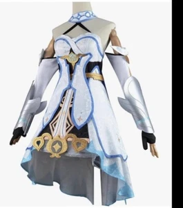 Genshin Impact Lumine Cosplay Costume Size Large Traveler Ying Outfit Halloween - Picture 1 of 7