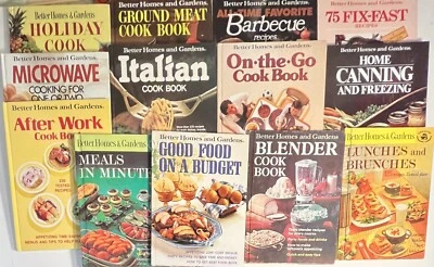 Lot of 13 Better Homes and Gardens Cookbooks 1960’s & 1970’s Vintage Books - Image 1 of 4