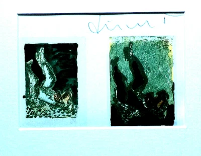 MARKUS LÜPERTZ  o. Titel 1983  HAND-SIGNIERT, Multiple,  Rahmen, orig.signed - Bild 1 von 4