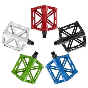 BICICLETA MONTAÑA MTB BMX BICICLETA CICLISMO RODAMIENTO ALEACIÓN PLACA PLANA DE PEDALES UK - Imagen 1 de 12