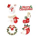 Gloves Socks Santa Claus Hat Enamel Brooch Badges Pin Christmas Wreath Bells