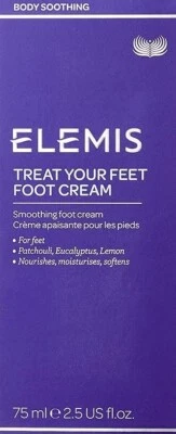 Elemis Treat Your Feet Foot Smoothing Cream 2.5 oz / 75 ml Exprtn Date 2028 Box