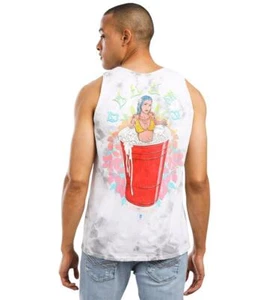 Men's Sullen Art Soloha White Grey Ice Wash Tank Top Tattoo Biker T-Shirt M-XL - Picture 1 of 3