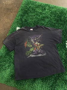 Stoner Wizard Dragon Battle Oversized Metal Tee Black XL - Bild 1 von 4