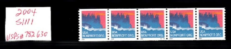 USA PNC SEACOAST 2004 - NONPROFIT 5c. USPS ORDER # 782630 - PL# S1111 - MNH - Image 1 of 1