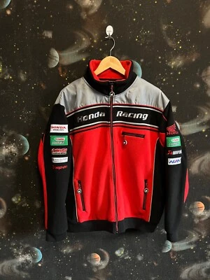 Vintage Honda Racing Castrol F1 Power Fleece Jacket Full Zip Size L Men's - Image 1 of 4