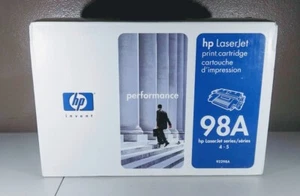HP 98A BLACK LASER JET TONER CARTRIDGE [92298A] DISCONTINUED ~BNIB; NOS~ - Picture 1 of 6