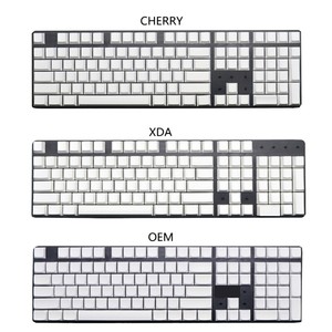108PCs PBT Blank Keycaps Mechanical Keyboard Cherry OEM XDA for MX Switches
