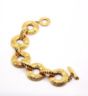 Fendi Ff Designer Couture Iconic Gold Plate Bracelet