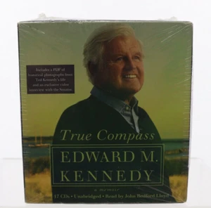 True Compass A Memoir Edward M. Kennedy Unabridged Audiobook 17 CDs New 2009 - Foto 1 di 2