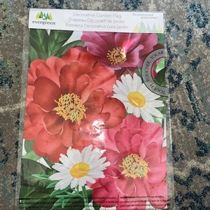 Evergreen "Blooming Garden" Suede Flag 12.5" X 18" - Picture 1 of 6