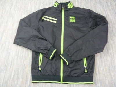CrossHatch Jacket Mens Large Full Zip Pockets Track Black Gym Pockets - Image 1 of 4
