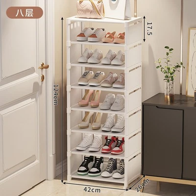 Widen Shoe Rack Fabric Shoe Shelf Vertical Tall Slim Storage Organizer - Image 1 of 4