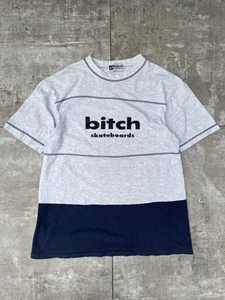 Vintage 90s BITCH Skateboards Classic Logo Tee L FUCT HOOK UPS BIRDHOUSE VTG - Picture 1 of 15