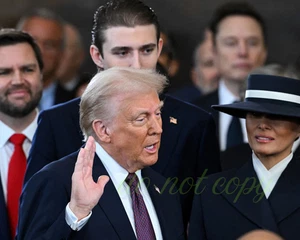 President Donald Trump Inauguration Swearing In Photo Picture January 20, 2025 - Picture 1 of 3