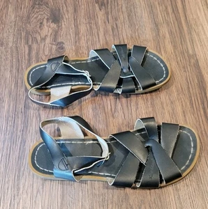 The Salt Water Sandalen schwarz Leder Riemchensandalen Damengröße 8 - Bild 1 von 7