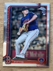 Richard Fitts Rookie 2025 Topps Chrome #72 Red Sox Pitcher MLB Pitcher - Bild 1 von 2