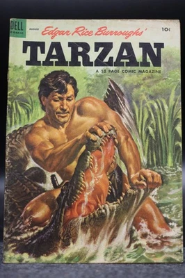 Tarzan (1948) #59 Painted Alligator Cover Jesse Marsh & Russ Manning Art VG - Image 1 of 3