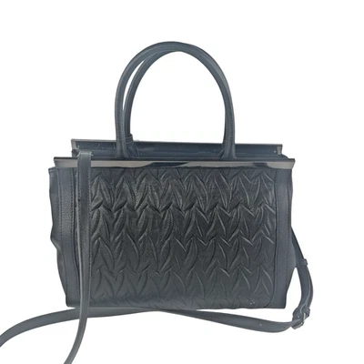 Bolso de Mano Simply Vera Wang Negro Imitación Cuero Acolchado Nuevo con Etiquetas Foto 1 de 4