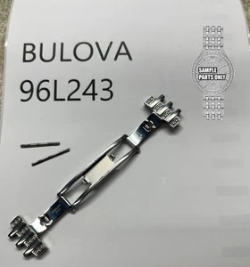 Bulova Gemmed Band Clasp w Pins ONLY - Replacement Watch Part 96L243 - Bild 1 von 1