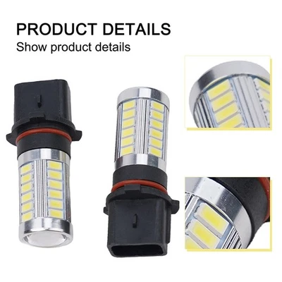 P13W White LEDs 2 Pack Fog Daytime Running Lights Fitment For Q5 For A4 - Image 1 of 4